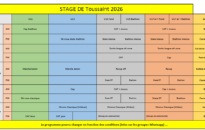 Stage Toussaint 2026