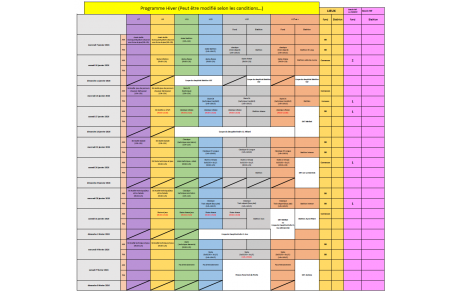 Programme Séances Janvier-Février 2026